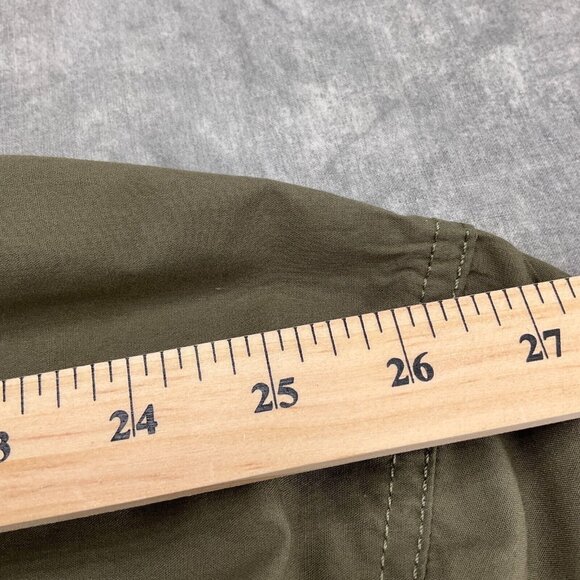 Southpole Shirt Men 6XB Green Camp Casual Zip Streetwear Short Sleeve Flaws - Picture 8 of 12